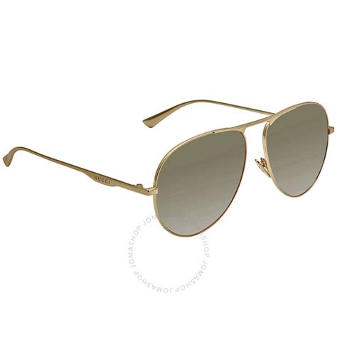 gucci gg0334s|Gucci Brown Gradient Pilot Men's Sunglasses .